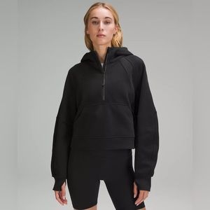 Black Lululemon Scuba Oversized Half-Zip Hoodie
